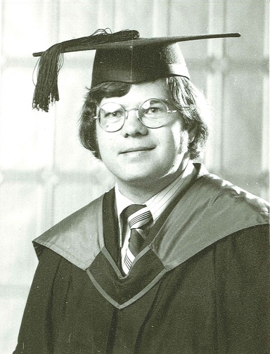 Dick Tyner is pictured as a student. Returning to Iowa City after more than 25 years practicing law in Saudi Arabia, Tyner now serves the Honors Program as a member of its advisory board. Photo provided. 